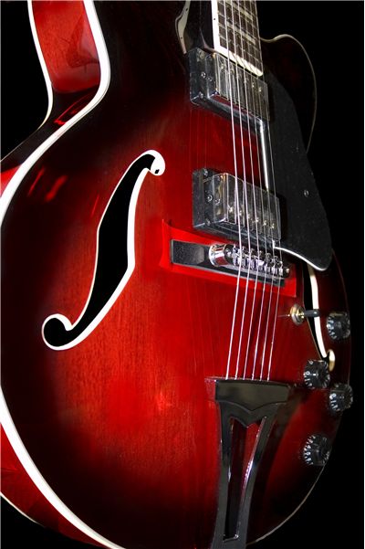 Red-White Electric Guitar